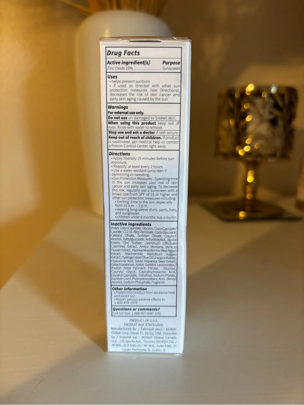MONAT Sun Veil Daily Mineral Sunscreen SPF 30 - White